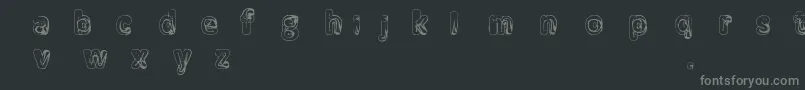 Manenschijn02 Font – Gray Fonts on Black Background