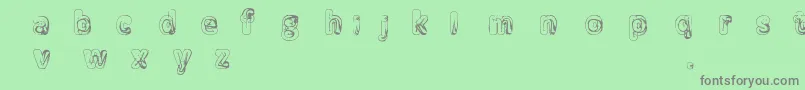 Manenschijn02 Font – Gray Fonts on Green Background