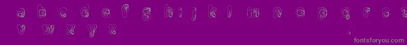 Manenschijn02 Font – Gray Fonts on Purple Background