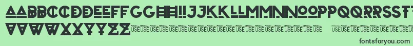 ZilapUrbanBoldDemo Font – Black Fonts on Green Background