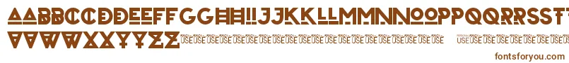 ZilapUrbanBoldDemo Font – Brown Fonts on White Background