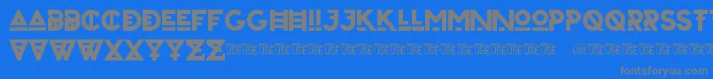 ZilapUrbanBoldDemo Font – Gray Fonts on Blue Background
