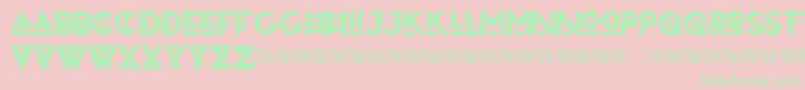 ZilapUrbanBoldDemo Font – Green Fonts on Pink Background