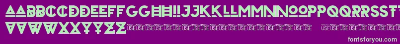ZilapUrbanBoldDemo Font – Green Fonts on Purple Background