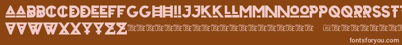 ZilapUrbanBoldDemo Font – Pink Fonts on Brown Background