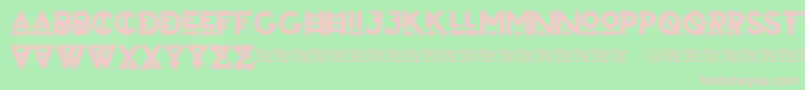 ZilapUrbanBoldDemo Font – Pink Fonts on Green Background