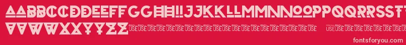 ZilapUrbanBoldDemo Font – Pink Fonts on Red Background