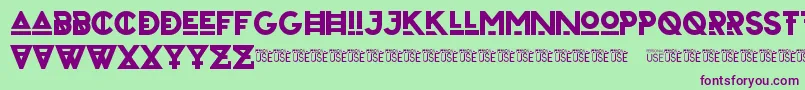 ZilapUrbanBoldDemo Font – Purple Fonts on Green Background