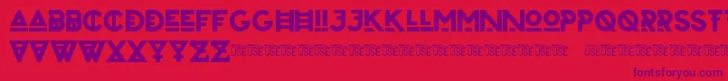 ZilapUrbanBoldDemo Font – Purple Fonts on Red Background