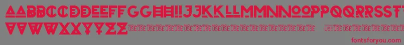 ZilapUrbanBoldDemo Font – Red Fonts on Gray Background