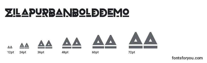 ZilapUrbanBoldDemo Font Sizes