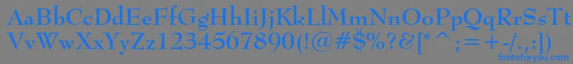 BernhardmodBtBold Font – Blue Fonts on Gray Background