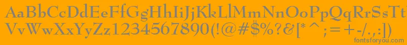 BernhardmodBtBold Font – Gray Fonts on Orange Background