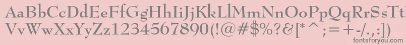 BernhardmodBtBold Font – Gray Fonts on Pink Background