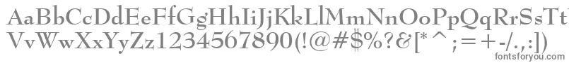 BernhardmodBtBold-fontti – harmaat kirjasimet valkoisella taustalla