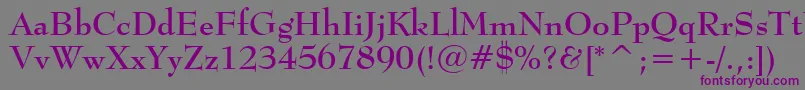 BernhardmodBtBold Font – Purple Fonts on Gray Background