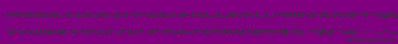 Alphamenital Font – Black Fonts on Purple Background