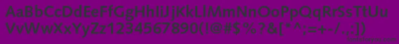 SyntaxltstdBold Font – Black Fonts on Purple Background