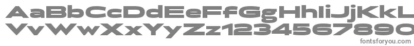 BrillerBlack-fontti – harmaat kirjasimet valkoisella taustalla