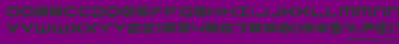 RobotaurAcademy Font – Black Fonts on Purple Background