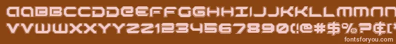 RobotaurAcademy Font – Pink Fonts on Brown Background