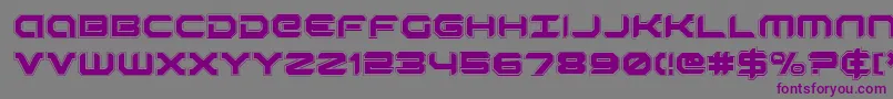 RobotaurAcademy Font – Purple Fonts on Gray Background