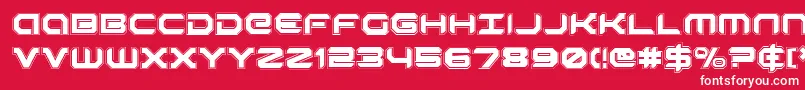 RobotaurAcademy Font – White Fonts on Red Background