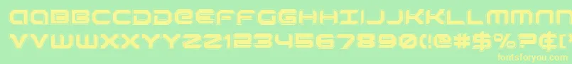 RobotaurAcademy Font – Yellow Fonts on Green Background