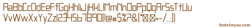 BlankRegular Font – Brown Fonts on White Background