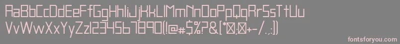BlankRegular-Schriftart – Rosa Schriften auf grauem Hintergrund