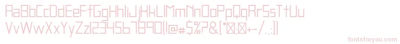 Police BlankRegular – polices roses sur fond blanc