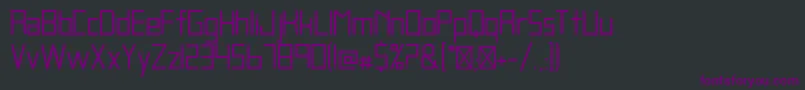 BlankRegular Font – Purple Fonts on Black Background
