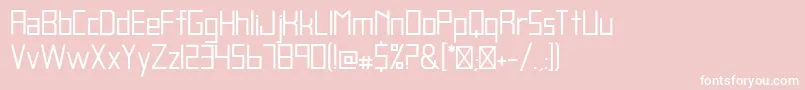 BlankRegular Font – White Fonts on Pink Background