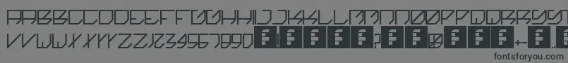 Kikakee Font – Black Fonts on Gray Background