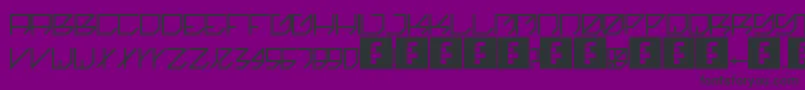 Kikakee Font – Black Fonts on Purple Background