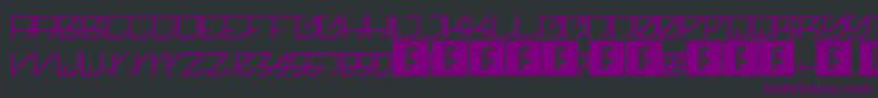 Kikakee Font – Purple Fonts on Black Background