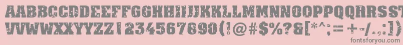 Шрифт AAssuantitulstrdstBold – серые шрифты на розовом фоне