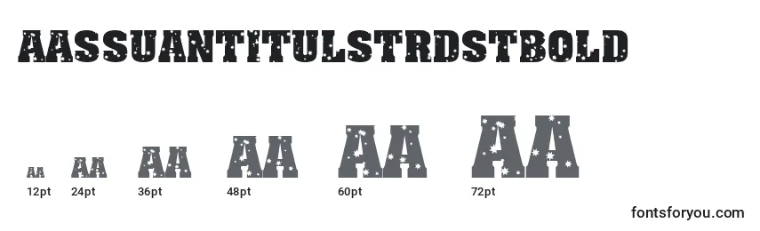 Размеры шрифта AAssuantitulstrdstBold