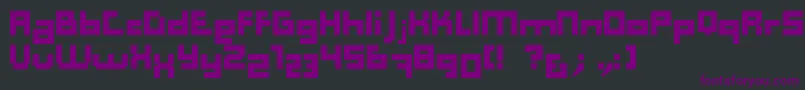 Шрифт ComputerAidDker – фиолетовые шрифты на чёрном фоне