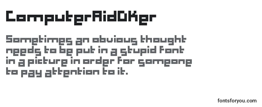 ComputerAidDker Font