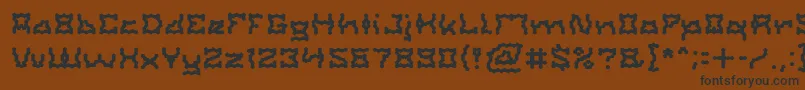 ShakeItOffLight Font – Black Fonts on Brown Background