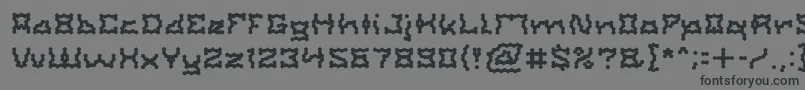ShakeItOffLight Font – Black Fonts on Gray Background