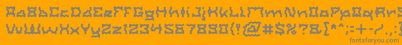 ShakeItOffLight Font – Gray Fonts on Orange Background
