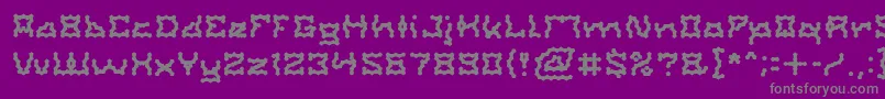 Шрифт ShakeItOffLight – серые шрифты на фиолетовом фоне