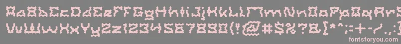 ShakeItOffLight Font – Pink Fonts on Gray Background