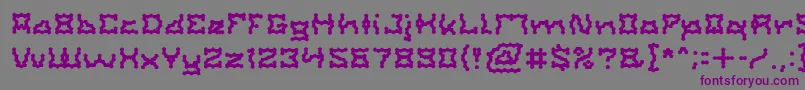 ShakeItOffLight Font – Purple Fonts on Gray Background