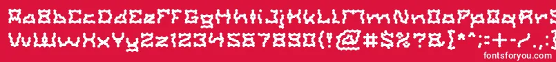 ShakeItOffLight Font – White Fonts on Red Background