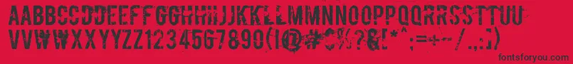 Rusboycott Font – Black Fonts on Red Background