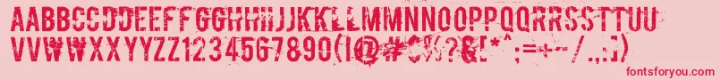 Rusboycott Font – Red Fonts on Pink Background