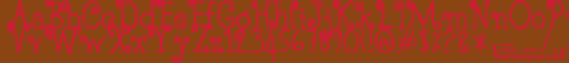 SoFarSoGood Font – Red Fonts on Brown Background